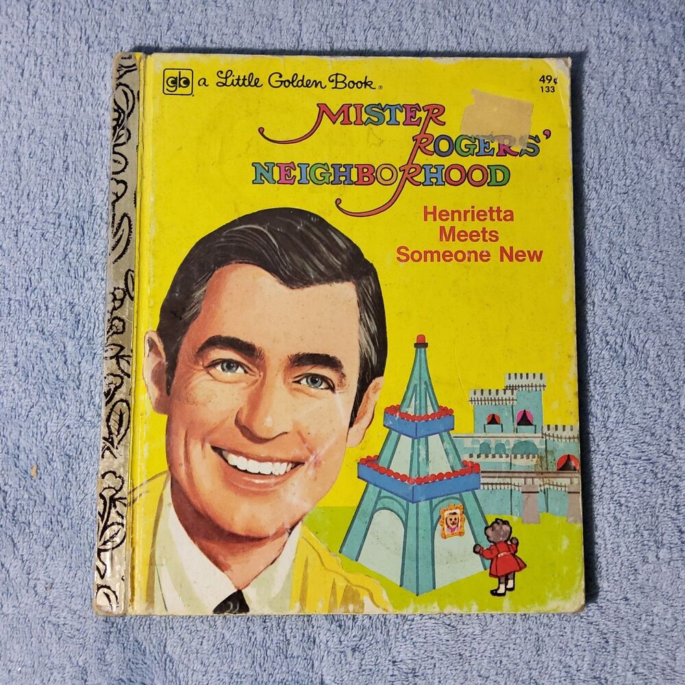 Vintage Mister Rogers Neighborhood Little Golden Book 1975 Henrietta Meets Someo